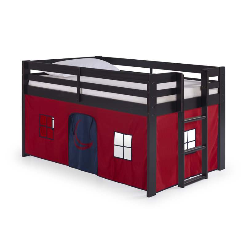 Rideaux pour lit mezzanine simple Alaterre Furniture (rouge / bleu)