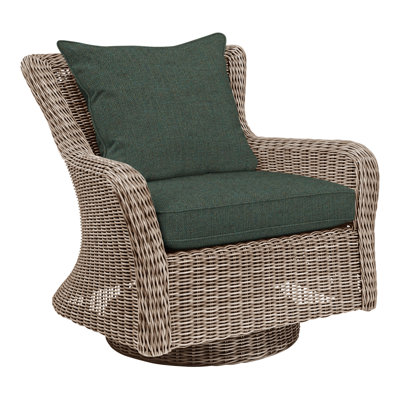 Sag Harbor Swivel Rocking Chair with Cushions 