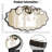 Irregular Metal elliptical wavy wall mirror with  Frame-For Bathroom, Bedroom, Living Room，Entryway Decor-1815166208-1815166213