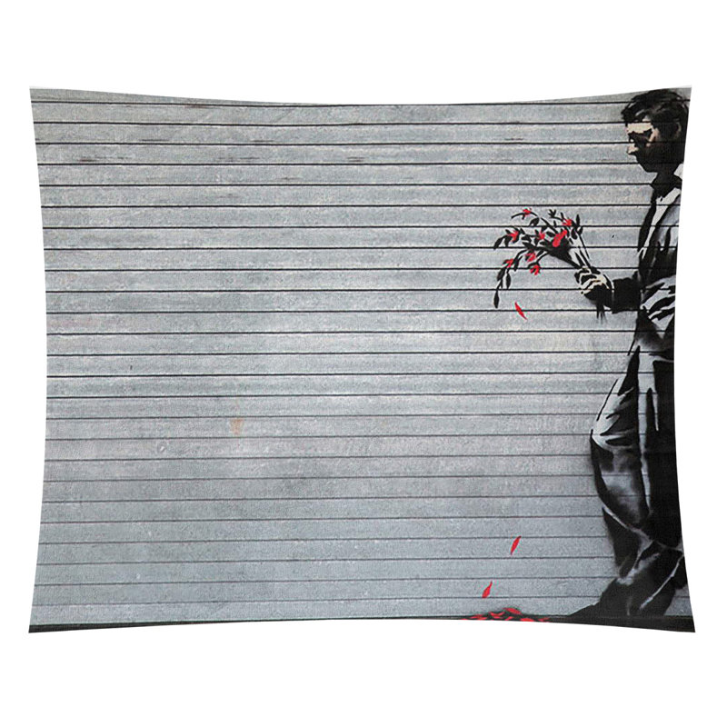Polyester en attente de tapisserie vain, H 51 po x l 60 po P 1 po