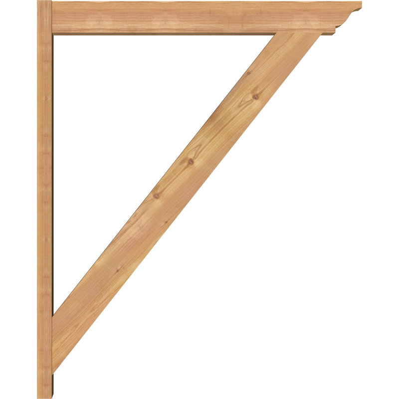 Persienne traditionnelle en bois rustique, Sapin Douglas de 5 1/2 po (lisse), P 36 po x H 44 po 