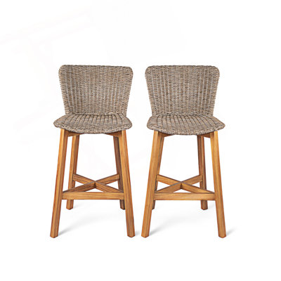 Set Of 2 Outdoor Bar Stool