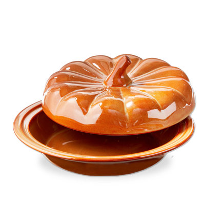 Pumpkin Pie Dish with Lid