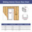 Portes de garde-manger en bois transparent 30 po x 80 po sans trousse de rangement-129183176