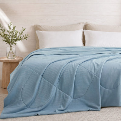 Peace Nest Cooling Blanket - Reversible Waffle Weave Blanket For Hot Sleepers, Lightweight Breathable Summer Bedding Set