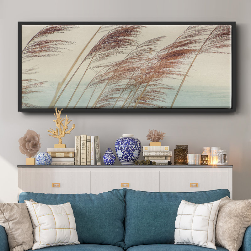 Windy II- Framed Canvas, 8" H x 20" W