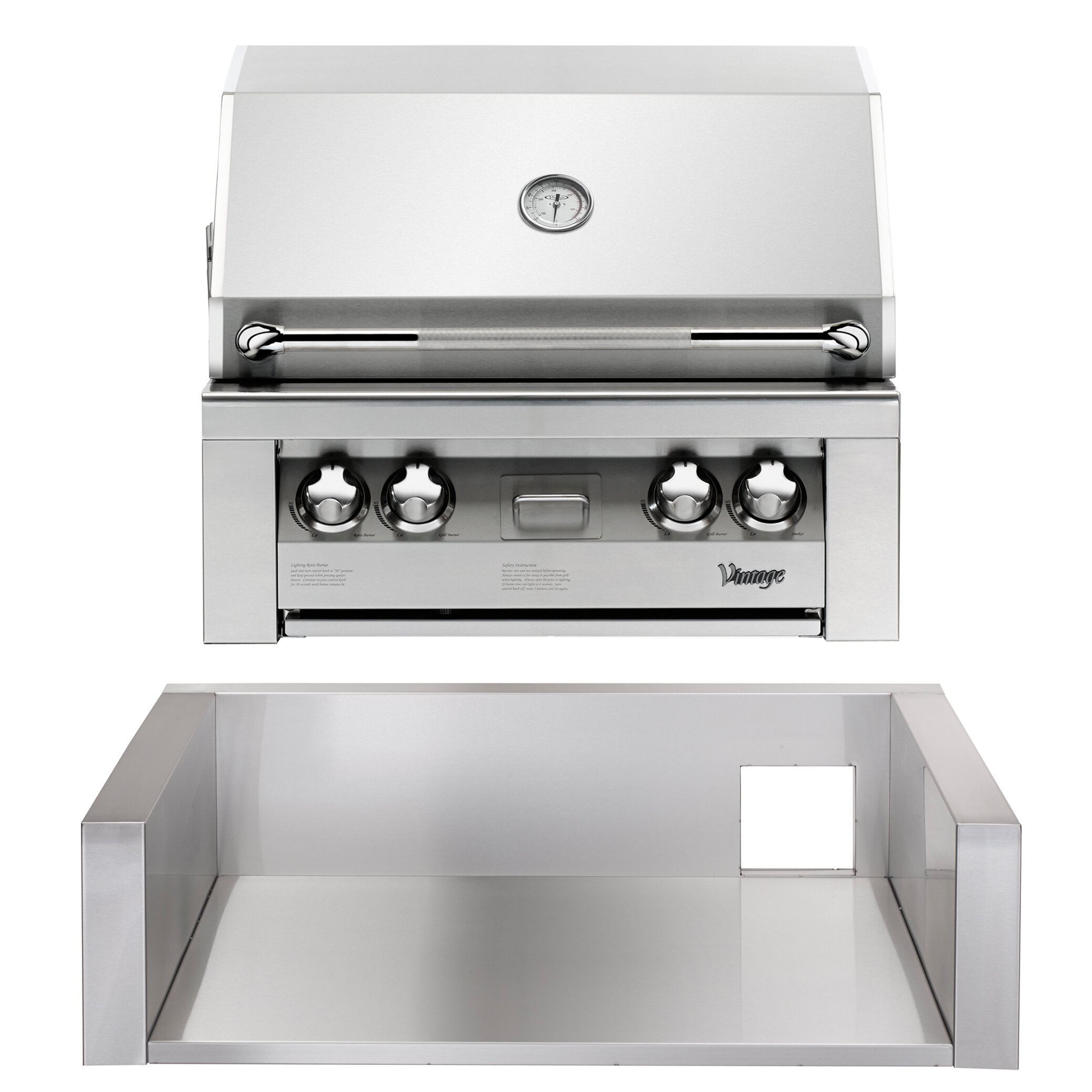 Stainless steel discount natural gas grill