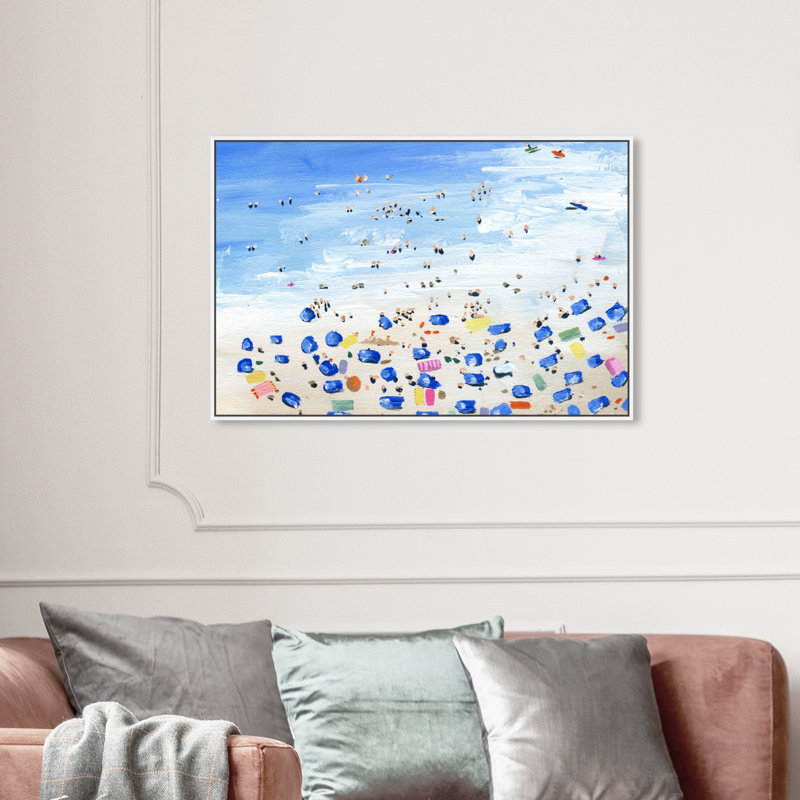 «Beach View», reproduction d'art sur toile tendue, H 24 po x l 36 po, Toile tendue