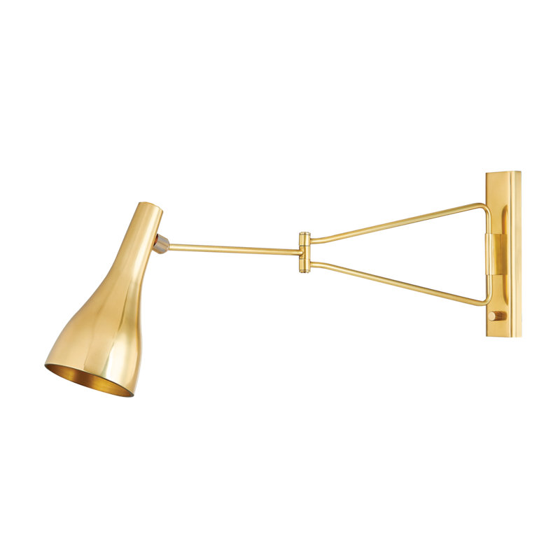 Ashland  Flush Mount Sconce, Aged Brass, 5.75"Hx16.25" Dia.