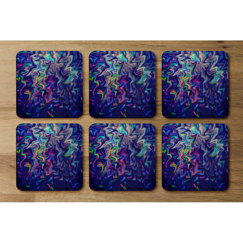 Square 6 Piece Coaster Set