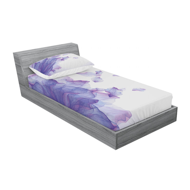 Microfiber Sheet Set, Twin Sheet Set with Fitted Sheet and 1 Pillowcases