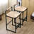Vanwagoner Of 2 With Backrest And Footrest, Metal Frame