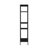 Modern Storage Shelf with 4 Compartments & Metal Legs
