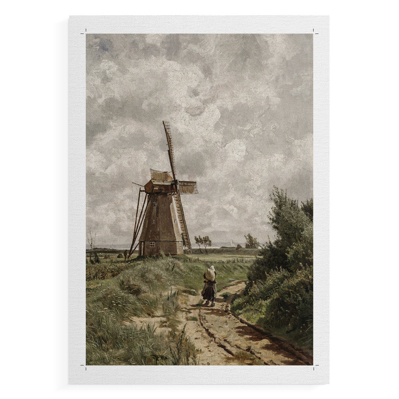 Paysage rétro CCxx - reproduction de toile seulement - non encadrée, H 18 po x l 12 po