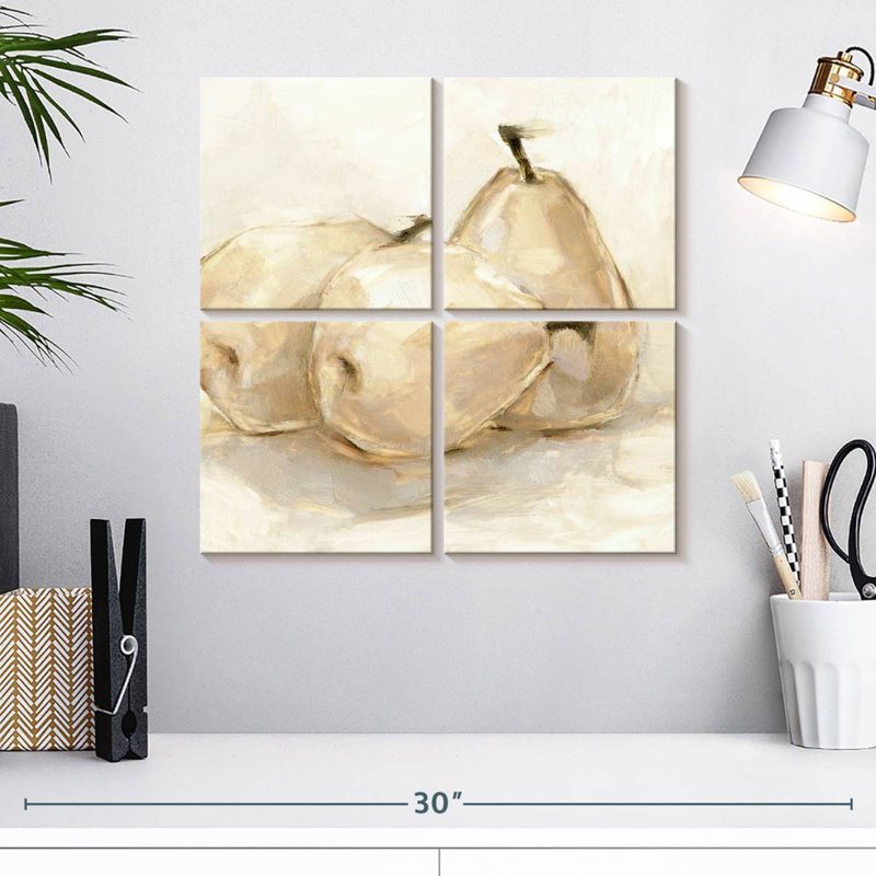 Yarlin White Pear Study II, 18" H x 18" W