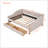 Upholstered Daybed With Two Drawers, Wood Slat Support, Full Size-1885924603