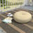 Sunbrella Indoor/Outdoor Floor Pillow, 24 Inch Circular Cushion Cover with Insert-116426979-116426980