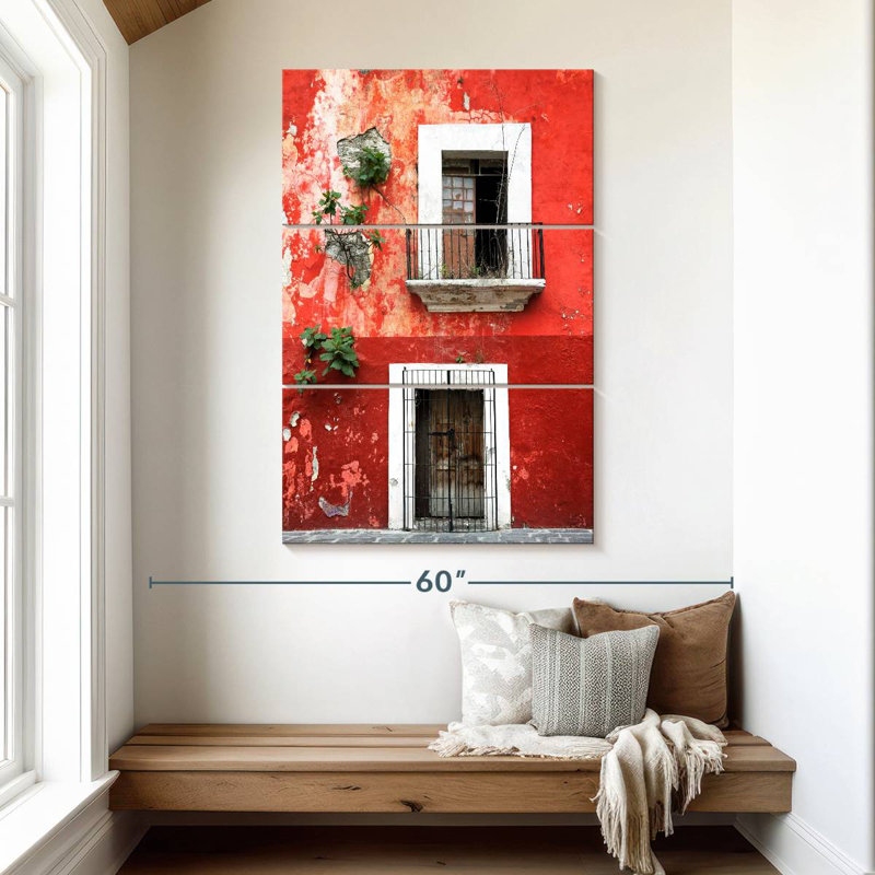 Lilie Red Facade, 50" H x 32" W