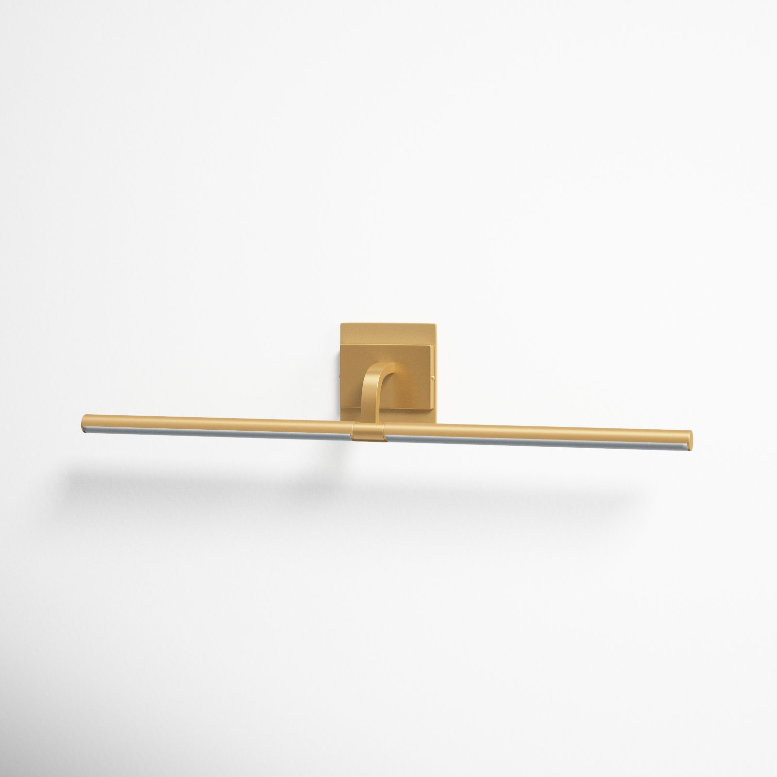 Mona Single Light Dimmable LED Armed Sconce, Gold