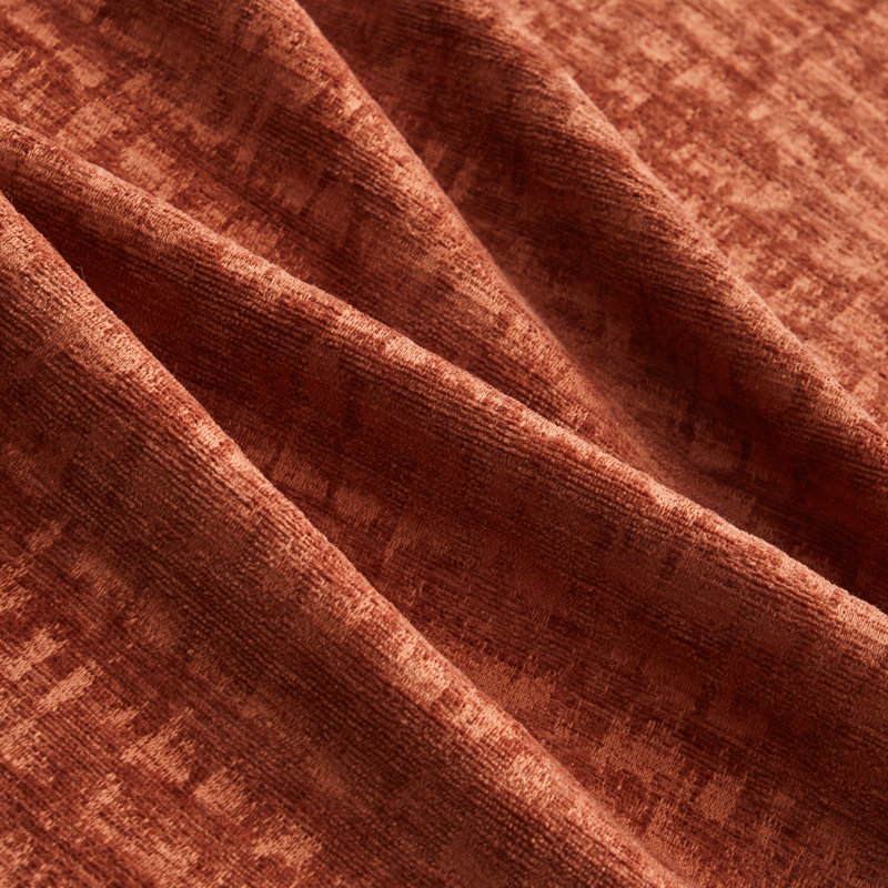 Chenille orange à 3 places en forme de L, canapé modulaire en forme de nuage de L 107 po avec coussins, matériaux d'assemblage à fermeture à glissière simple, facile
