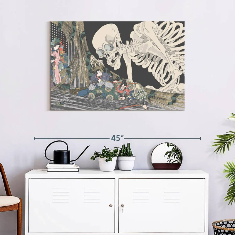 Kelan Japanese Skeleton, 24" H x 36" W