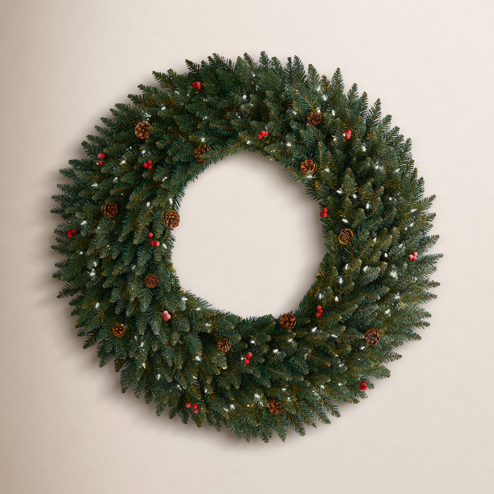 48'' Lighted Wreath