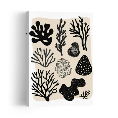 Ocean Shapes Abstract Modern Organic Nature Ocean Wall Art Print