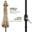 Charlean 226cm Tilt Parasol-299226682