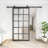 JUBEST Sliding Door Black Track Kit, Top Mounted Roller Hanger(DOOR NOT INCLUDED)-95113300