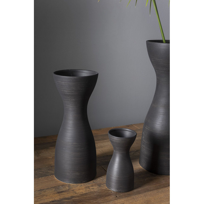 Cazzie Handmade Ceramic Table Vase, 8" H x 3.75" W x 3.75" D