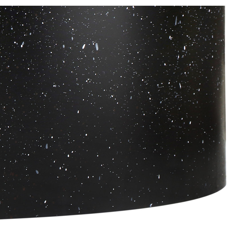 Table basse en fer, Terrazo noir