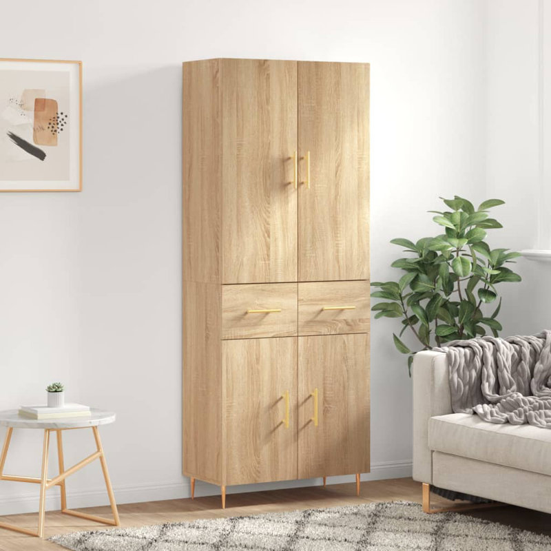 Burna 69.5 cm W Highboard, Sonoma Oak