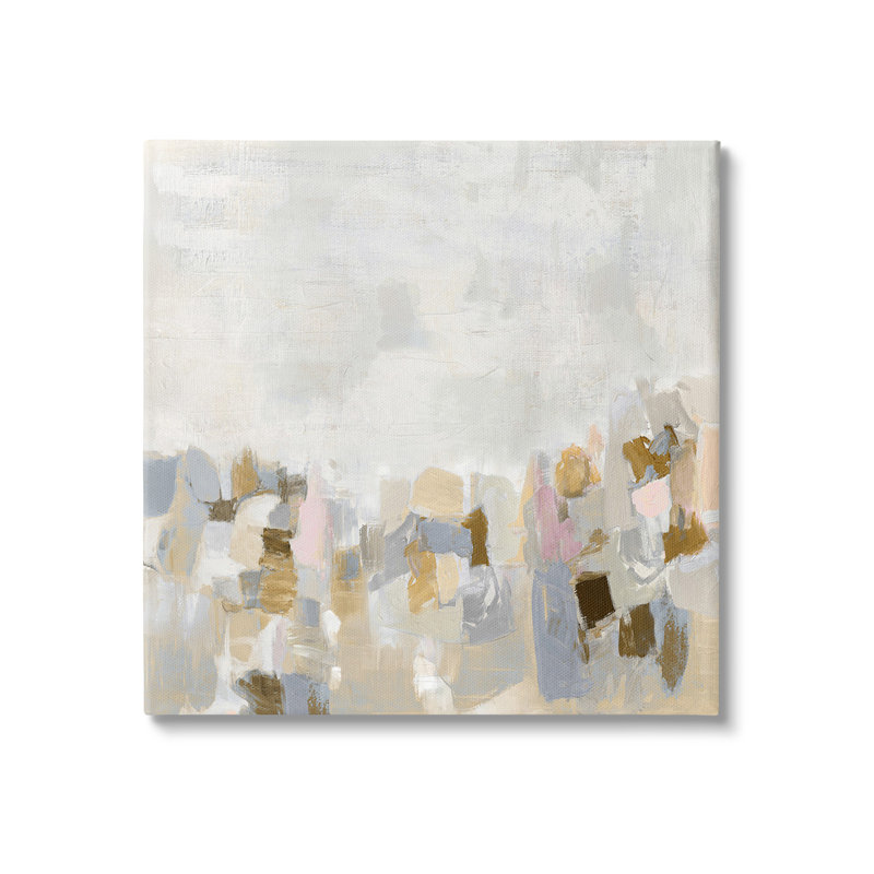 Art mural moderne sur toile mouchetée moderne par Rachel Springer, H 36 po x l 36 po