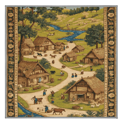 Tapis brun lavable à la machine