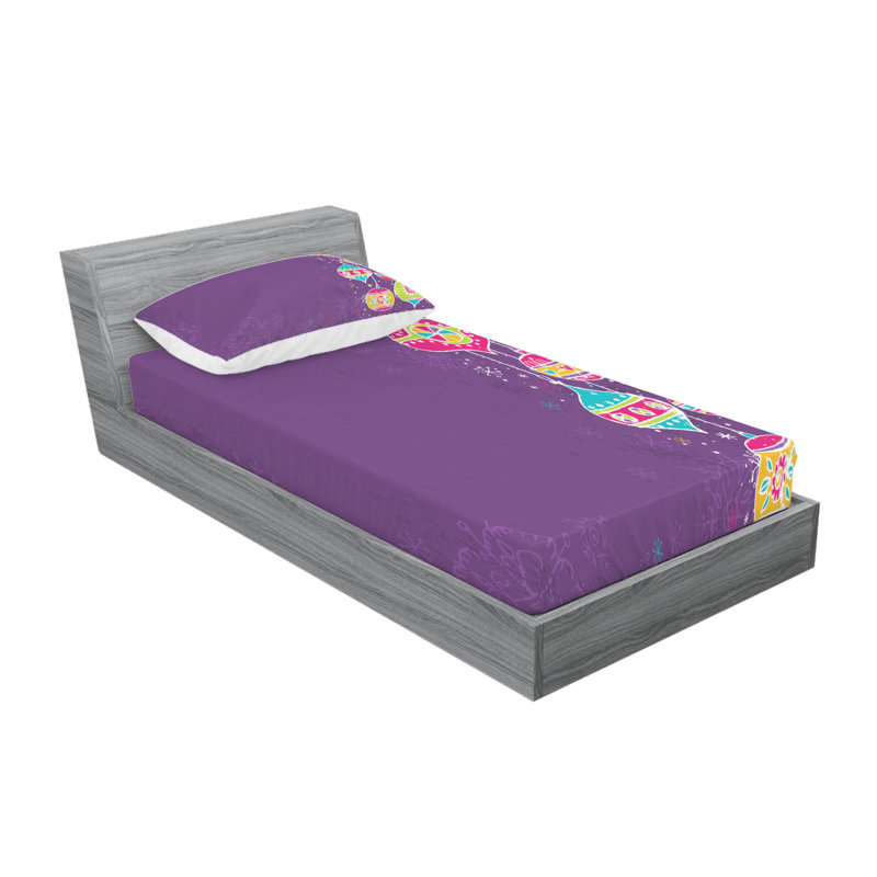 Microfiber Sheet Set, Twin Sheet Set with Fitted Sheet