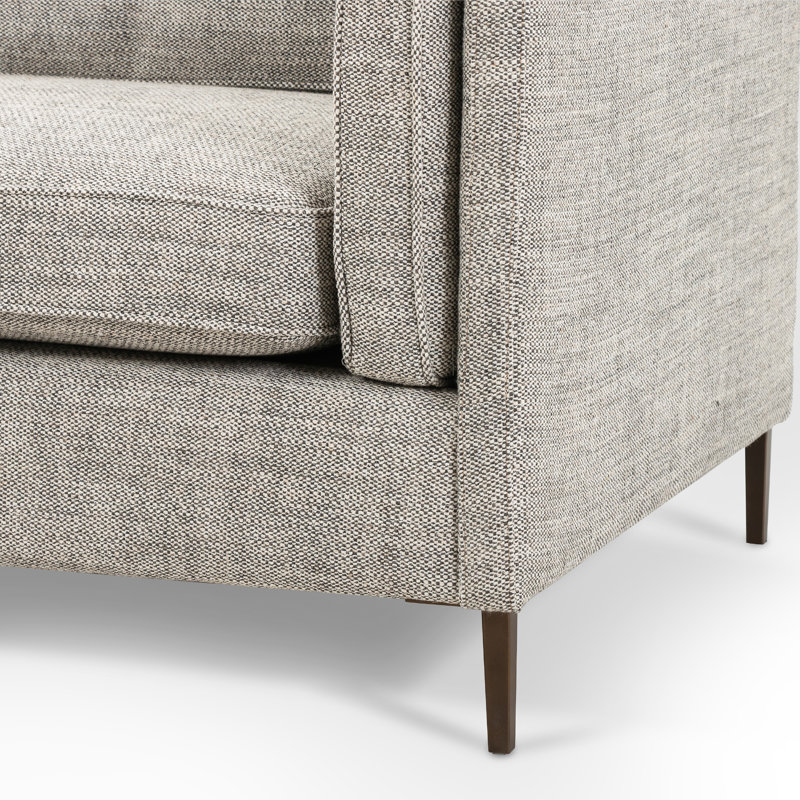 Canapé Carson, Mélange de polyester gris