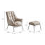 Fauteuil d'appoint capitonné avec repose-pieds Veranzano-96830454