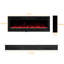 Metro Lane 127cm W Black Electric Fireplace
