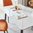 Large Rectangular Table With Strong Metal Base Modern Stone Dining Table For Kitchen