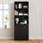 Damilja 27.5" W x 75.5" H Standard Bookcase 3 Shelf with Two Doors-1818646797