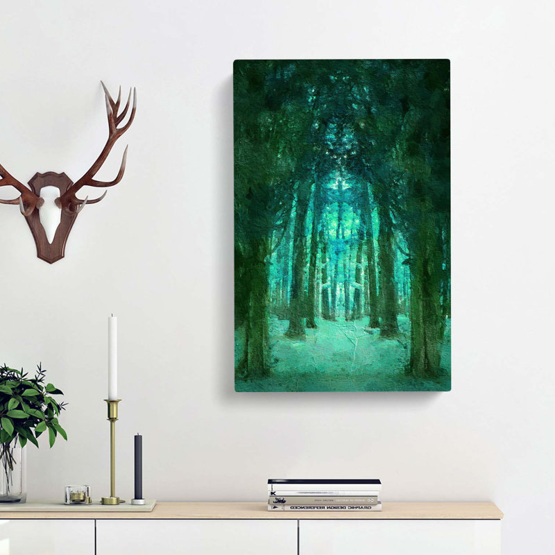 Forest Arch In Abstract - Wrapped Canvas Painting, 60cm H x 40cm W x 3cm D