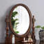 Coiffeuse avec miroir, 5 tiroirs, 1 chaise