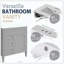Miroir de salle de bain 2 tiroirs Modern-121101114