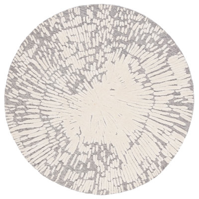 Tapis gris / ivoire Metro 478