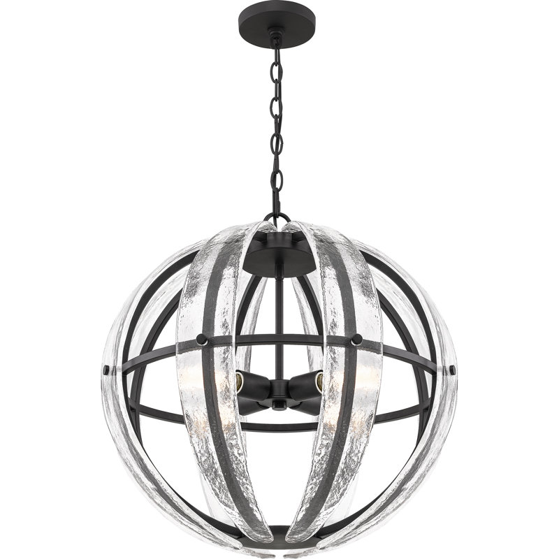 4 - Light Dimmable Globe Chandelier