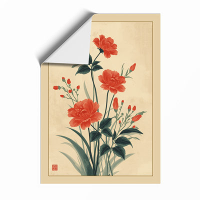 Carnation Study Botanical - Framed Print