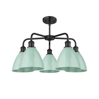 Trickett 5 - Light Steel Dimmable Chandelier