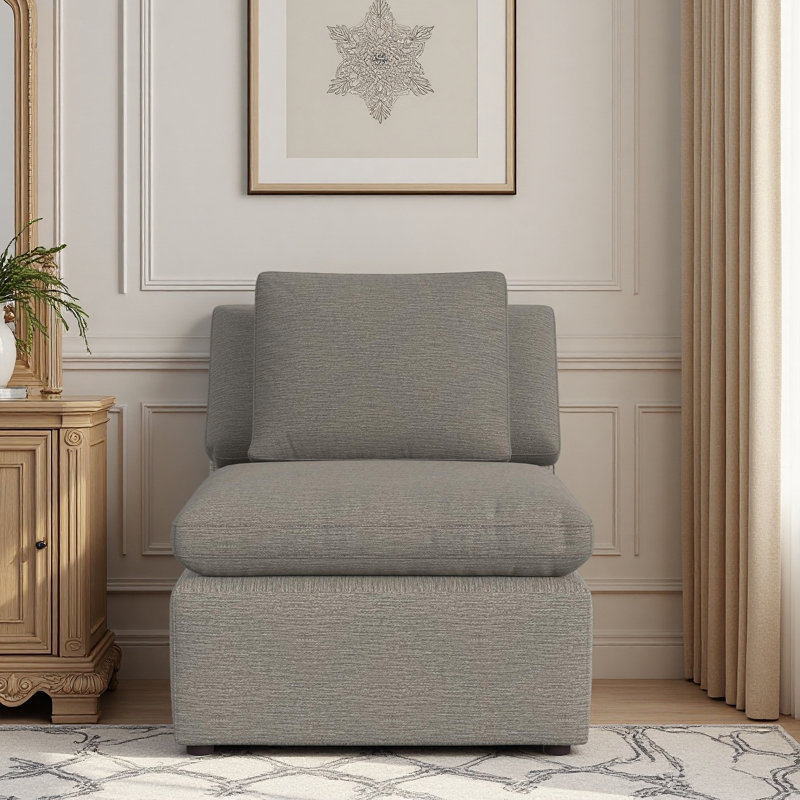 York Modular Armless Chair