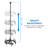 Mount-It Adjustable Triple Screen TV Ceiling Mount | Multi-Display Commercial Grade Ceiling Bracket