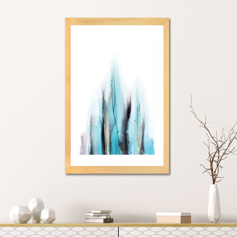 «Ribbons» par Spell rebond Fine Art - reproduction d'art, 24" H x 16" W x1" D, Papier encadré blanc, Blanc